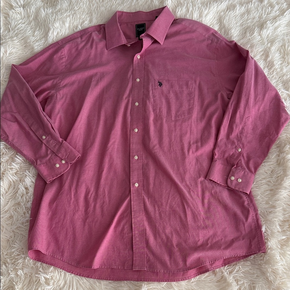 U.S. Polo Assn. Men's Rose Button Down Shirt